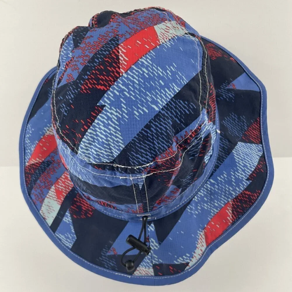 Columbia Bucket Hat Adult Small Adjustable Wide Brim Poly Stretch Colorful